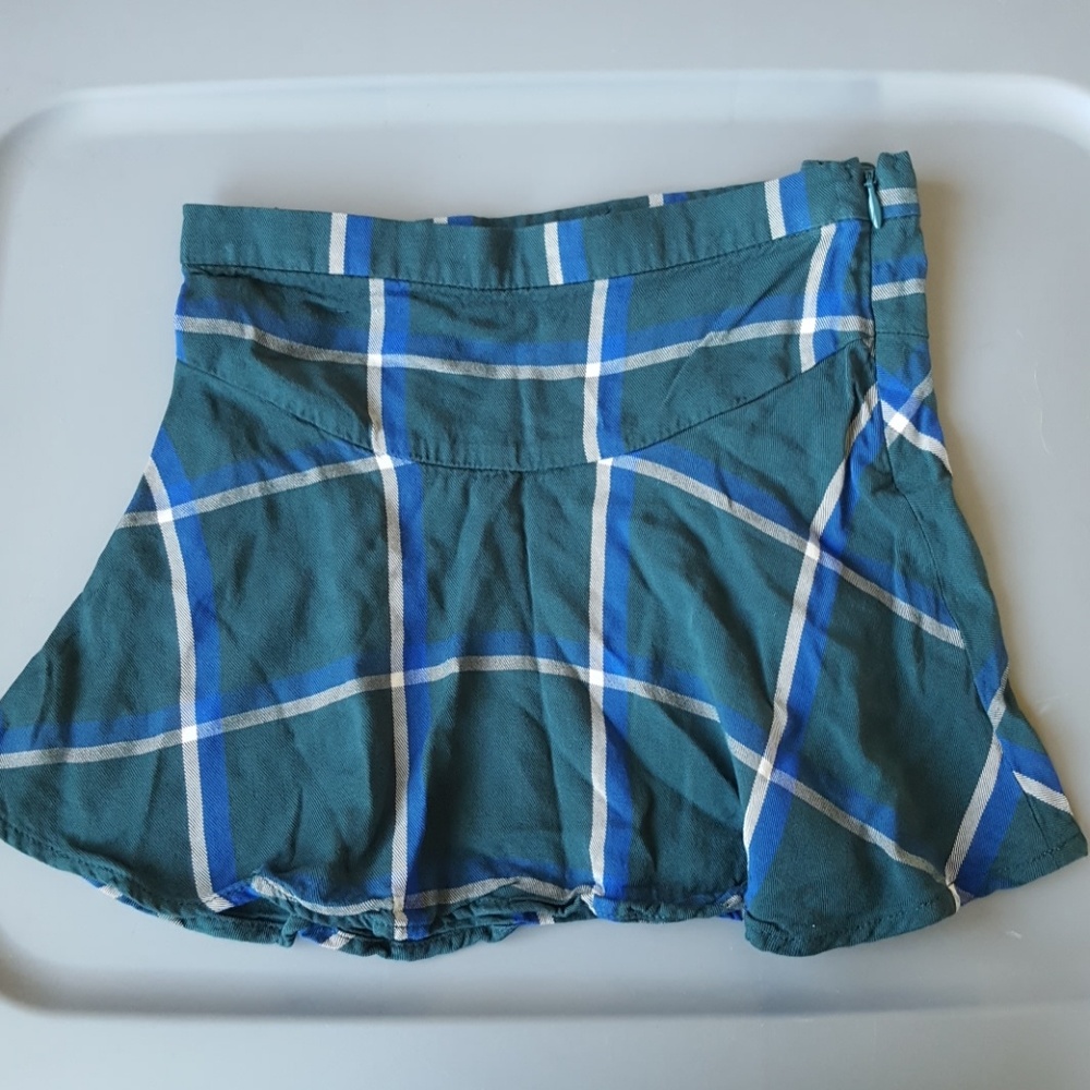 ❤ 4/$20 Old Navy Green Plaid Skirt